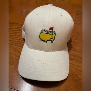 Masters Golf Hat White Made in USA Augusta National Cap Adjustable New! NWT